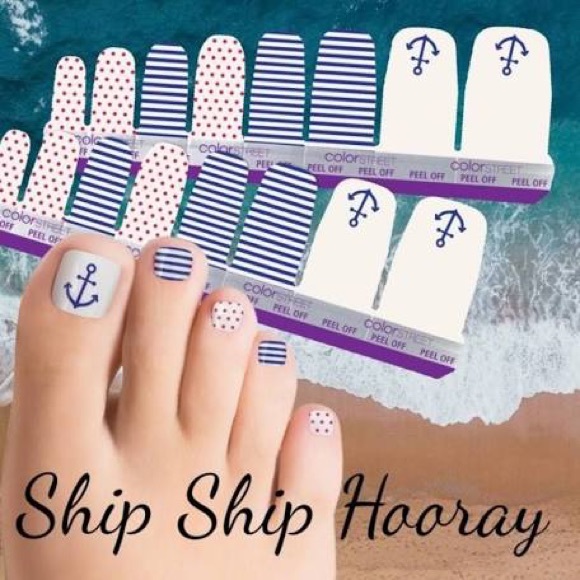 Ship ship hooray, color street pedicure, retired, rare - Picture 1 of 4